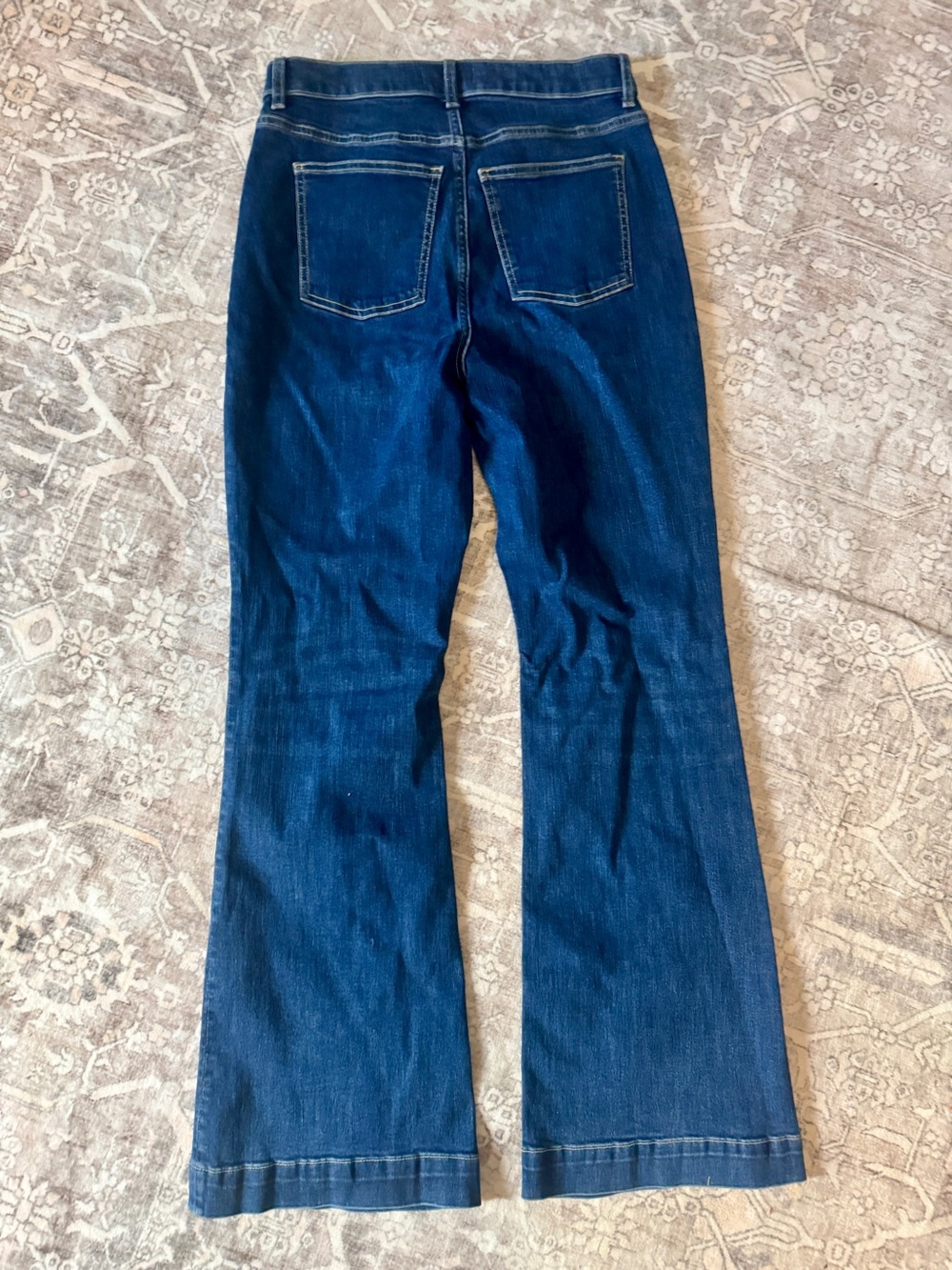 NWT Size 12 SPANX Classic Blue Flare Jeans 30-32” waist - Picture 2 of 11
